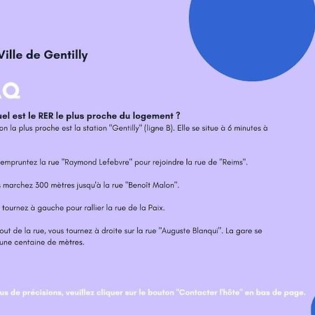 Appartement Cosy Au Calme, Proche De Paris Et Du Rer B Жантили Екстериор снимка